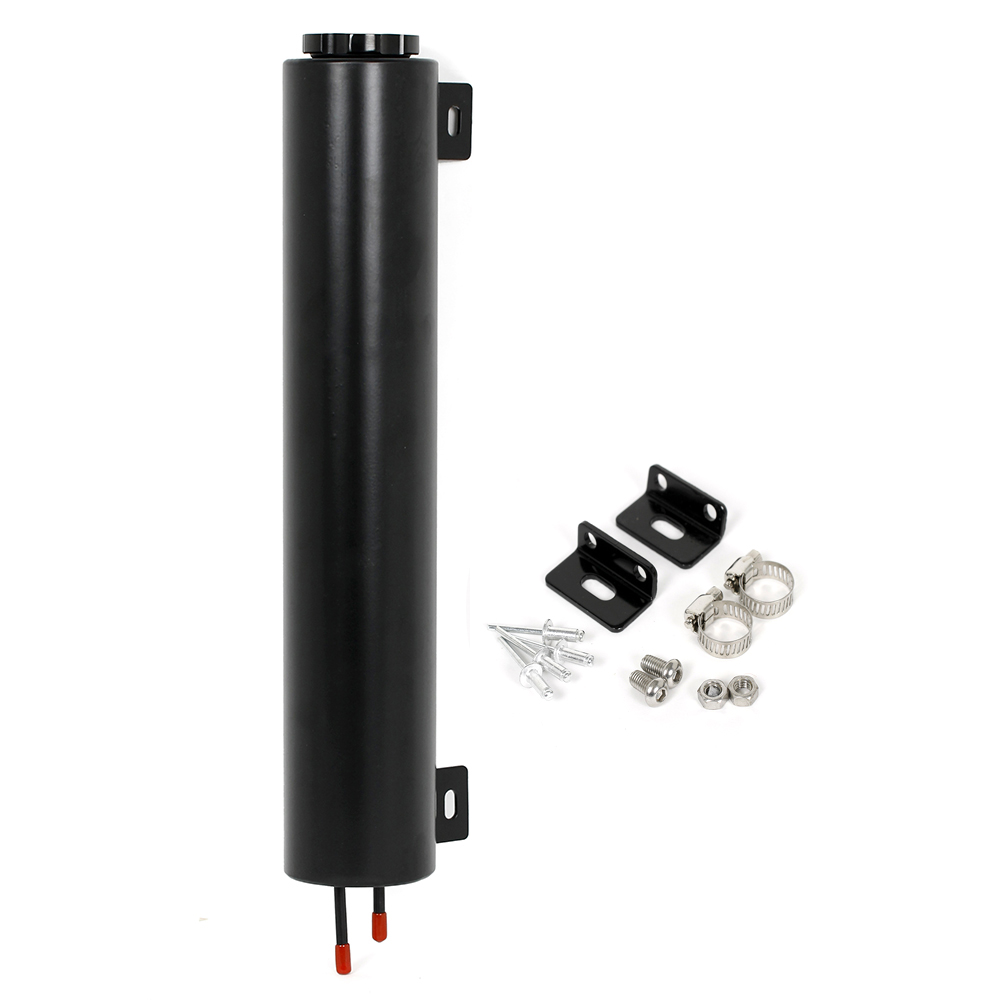 Universal Coolant Overflow Tank 3" x 16" Black